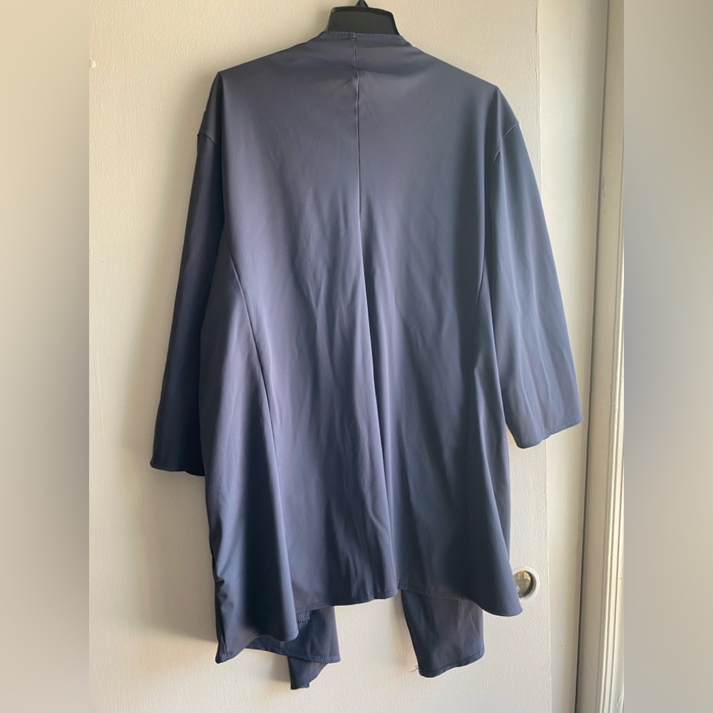 NWT Yoga Democracy Roam Free Plus Size Oversized Navy Blue Cardigan Jacket 3XL - Picture 13 of 13